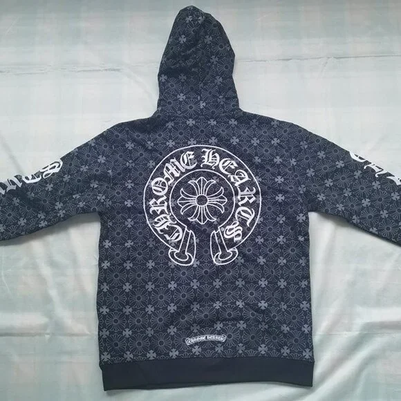 Chrome Hearts All-Over Print Hooded Sweatshirt